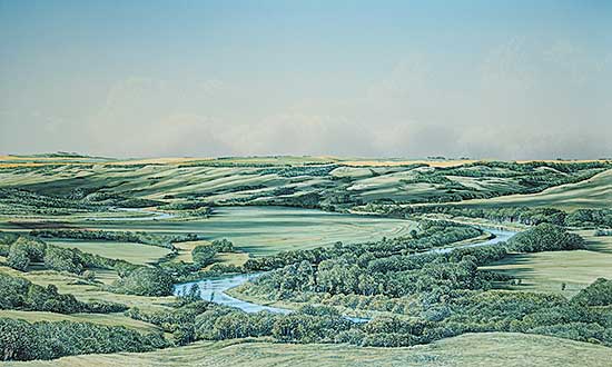 #125 ~ Webb - Battle River Valley from Above the Koroluk Slide