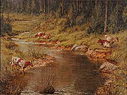 #74 ~ Martin - Untitled - Cattle at a Stream