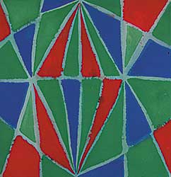 #326.1 ~ Scott - Untitled - Abstract in Blue, Green and Red