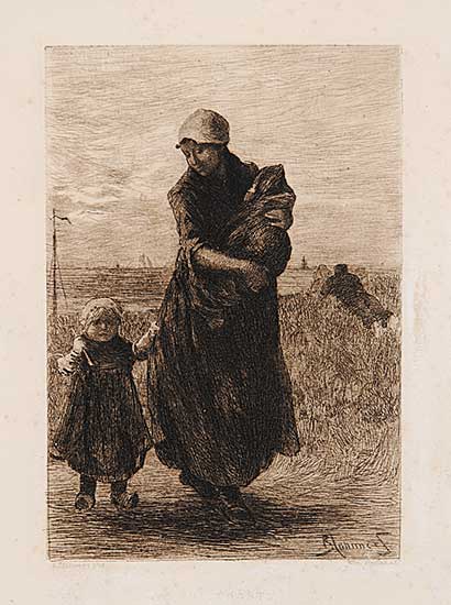 #430 ~ Blommers - Untitled - Mother with Children
