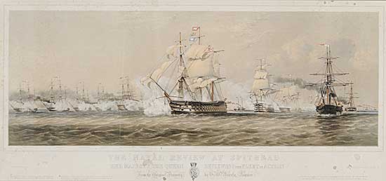 #439 ~ Brierly - The Naval Review at Spithead, Her Majesty TheQueen Reviewing the Fleet in Action