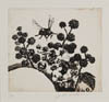 #462.7 ~ Cowin - Untitled - Raspberry Bush with Bee  #3/30