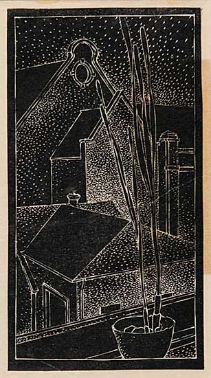 #510 ~ FitzGerald - View from Window with Potted Plant