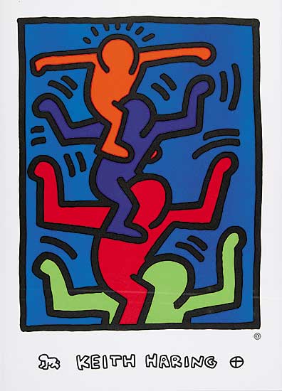 #545 ~ Haring - Acrobats