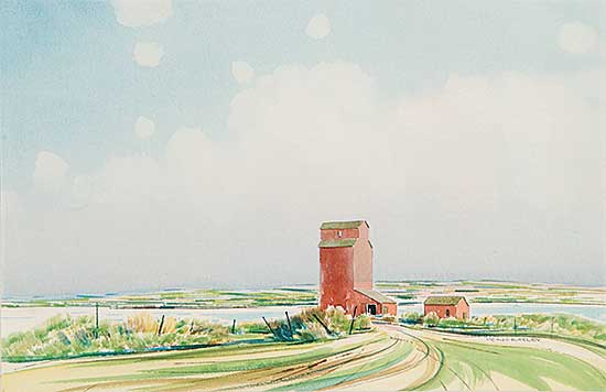 #558 ~ Hurley - Untitled - Grain Elevator in Spring