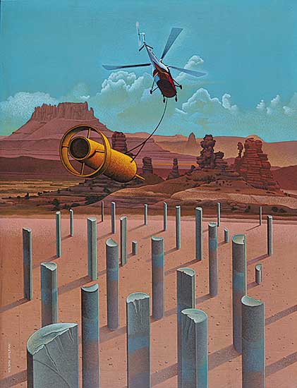 #600 ~ McLean - Untitled - Gas and Oil Exploration, Minerals Extracted from a Desert