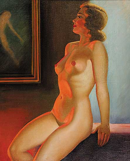 #625 ~ Nothberg - Untitled - Glow from the Fireplace