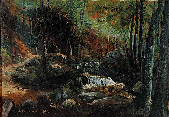 #654 ~ Pramme - Untitled - Waterfall in the Forest