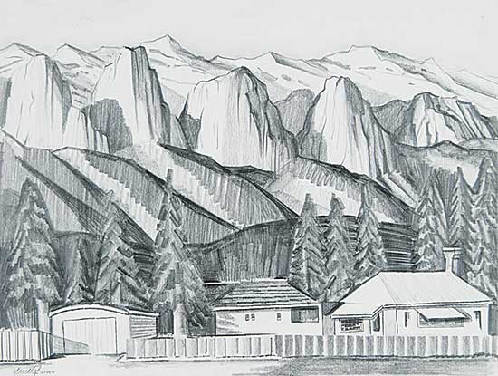 #656 ~ Pugh - Mt. Rundle from Canmore