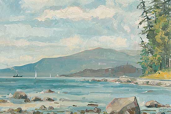 #685 ~ Schaefer - View of North Shore from Kitsilano