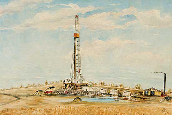 #695 ~ School - Untitled - Leduc Oil Well