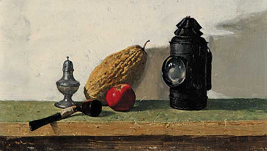 #727 ~ Semple - Untitled - Still Life with Pipe and Lantern