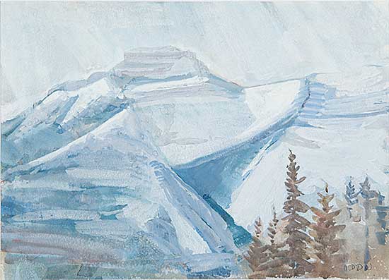 #761 ~ Uhthoff - Snow Covered N.T. Scene