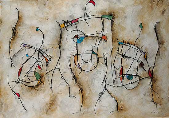 #779 ~ Waugh - Untitled - Colourful Abstract