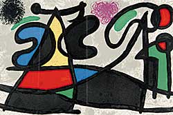 #605 ~ Miro - Untitled - Colourful Abstract