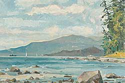 #685 ~ Schaefer - View of North Shore from Kitsilano