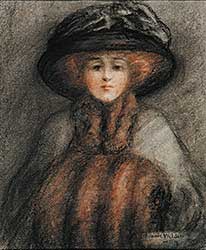 #786 ~ Welden - Untitled - Lady in a Black Hat