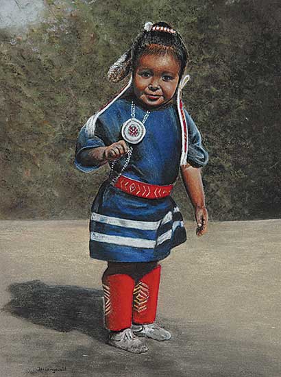 #161 ~ Langeveld - Standing Little Girl, Bonnie, Blackfoot