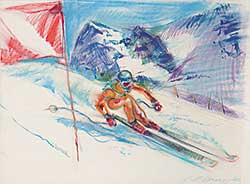 #179 ~ Millhouse - Untitled - Downhill Ski Racer