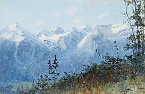 #6 ~ Bell-Smith - Untitled - Emerald Lake from Burgess Pass