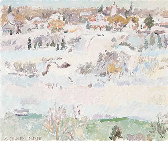 #25 ~ Cowley - River, Ice and Bank - Saskatoon