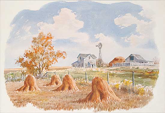 #438 ~ Frache - Untitled - Fall Stooks