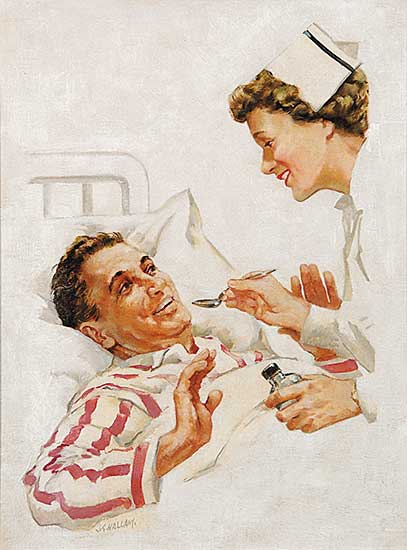 #444 ~ Hallam - Untitled - Nurse and Patient