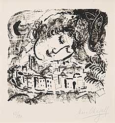 #306 ~ Chagall - Le Village, Paris  #63/90