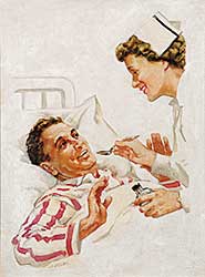 #444 ~ Hallam - Untitled - Nurse and Patient