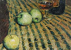 #449 ~ Ho - Untitled - Granny Smiths and a Glass of Wine