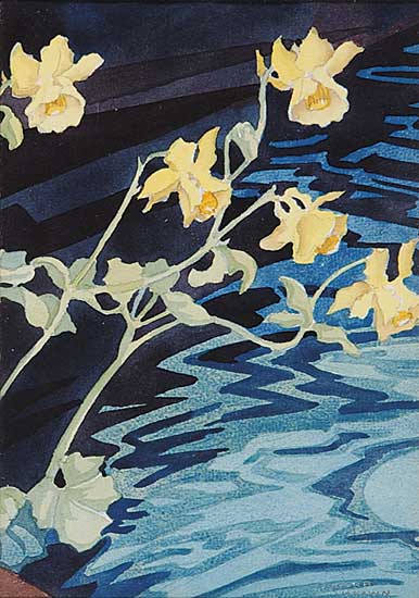 #632 ~ Brown - Untitled - Spring Daffodils
