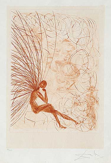 #651 ~ Dali - Napoleon and the Angels  #99/300