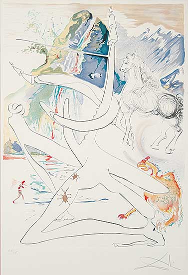 #653 ~ Dali - L'Unicorne  #125/195