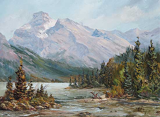 #670 ~ Fleming - Sparrowhawk Across Spray Lake