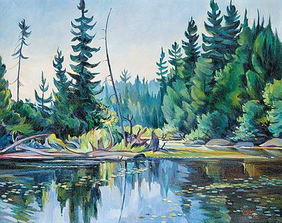 #687 ~ Gordon - Summer Morn, Crow River, Algonquin Ont.