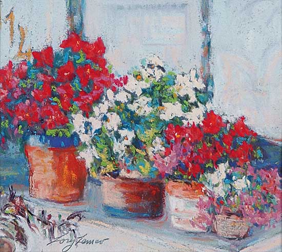 #727 ~ Lemco - Porch Flowers