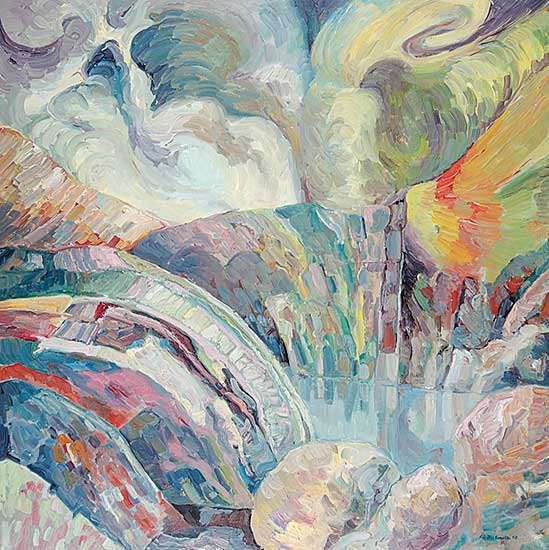 #747 ~ McConville - Untitled - Paint in the Sky