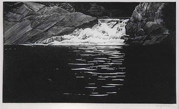 #818 ~ Phillips - Waterfall, Lake of the Woods