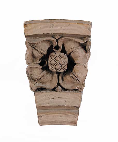 #852 ~ School - Untitled - Floral Architectual Detail