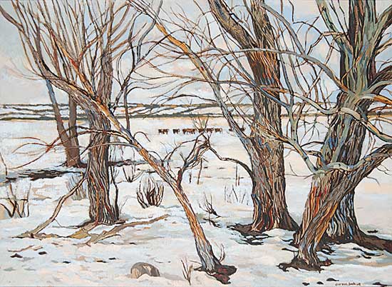 #901 ~ Van Belkum - Cows in Snow I