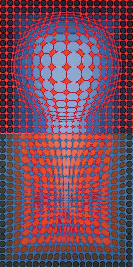 #903 ~ Vasarely - Untitled Vega  #E.A.