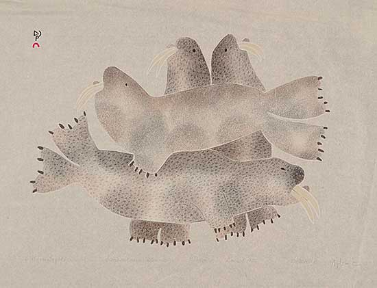 #30.2 ~ Ashoona - Walrus Together  #27/50