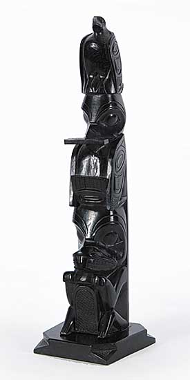 #125 ~ Moody - Untitled - Haida Pole
