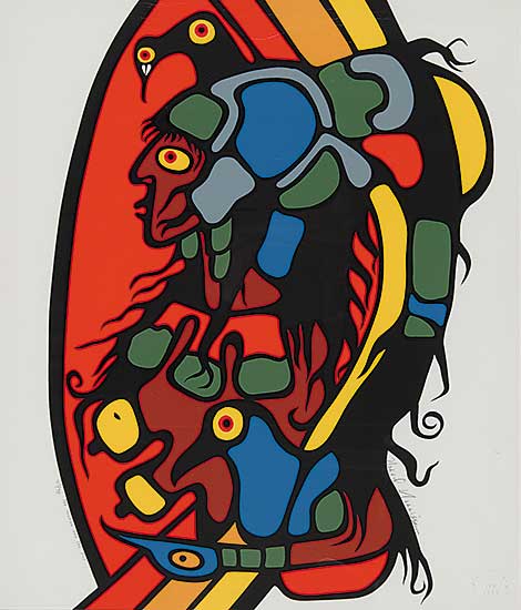 #127 ~ Morrisseau - The Woman and The Fly  #43/98