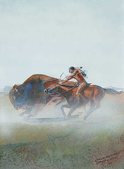 #179 ~ Standing Alone - Buffalo Hunt [Single Buffalo]