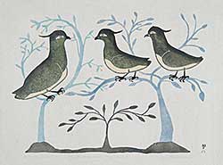 #32.1 ~ Inuit - Birds Among Willow Trees  #28/50