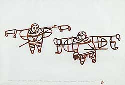 #41 ~ Inuit - Walking in for Caribou  #38/50