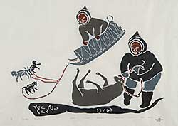 #90 ~ Inuit - Untitled - Sleigh Ride to the Hunt  #2/30