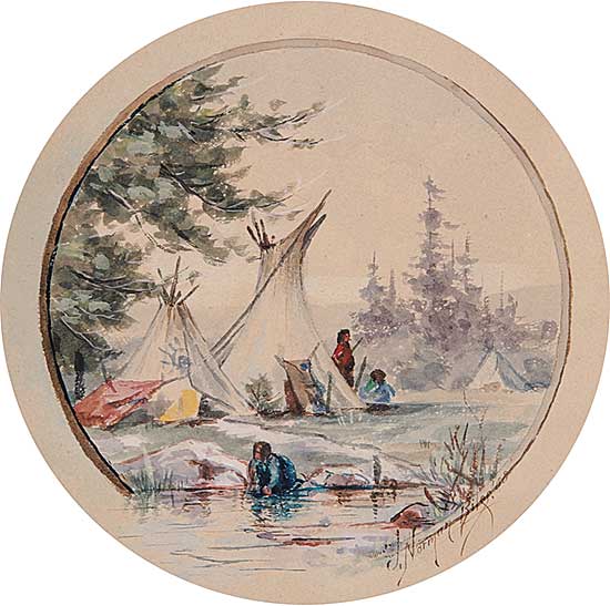 #204 ~ Biles - Untitled - Montana Indian Camp 1888