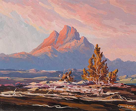 #414 ~ Crockford - Untitled - Sunset on the Mountain